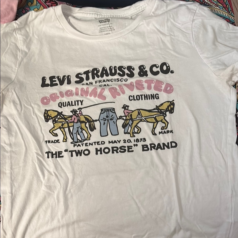 Levi's White Kids T-Shirt